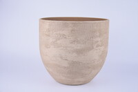 Osłonka na doniczkę ceramiczną LISABON średnica 29x26cm, kamelowa|CAMEL|Ego Dekor