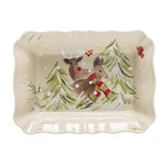 Misa zapekacia 30x22cm, DEER FRIENDS, biela|Linen (DOPREDAJ)|Casafina