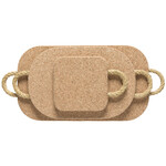 Podložka, set 3ks, 48x22cm, CORK COLLECTION , natural (DOPRODEJ)|Casafina by Costa Nova