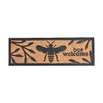 Rohožka Včelka BEE WELCOME, 75,5x25cm, přírodní/černá|Esschert Design