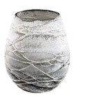 Vase grey, frosted, St (SALE)|Ego Dekor